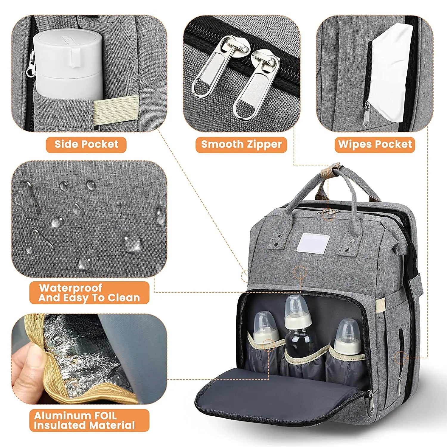 Portable Folding Crib Diaper Bag - Travel Bed | UAE Families