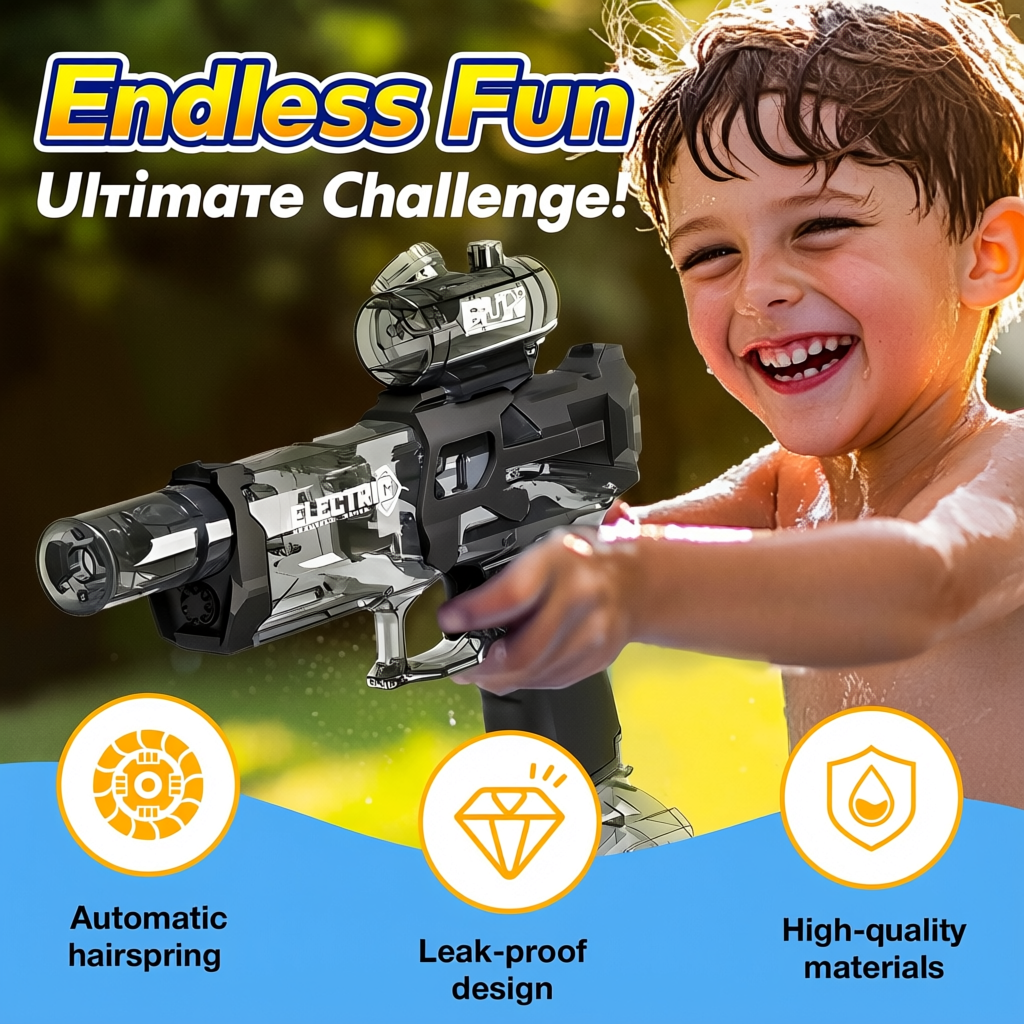Ultimate Battle Blaster Electric Water Gun - 26ft Range | Summer Fun UAE
