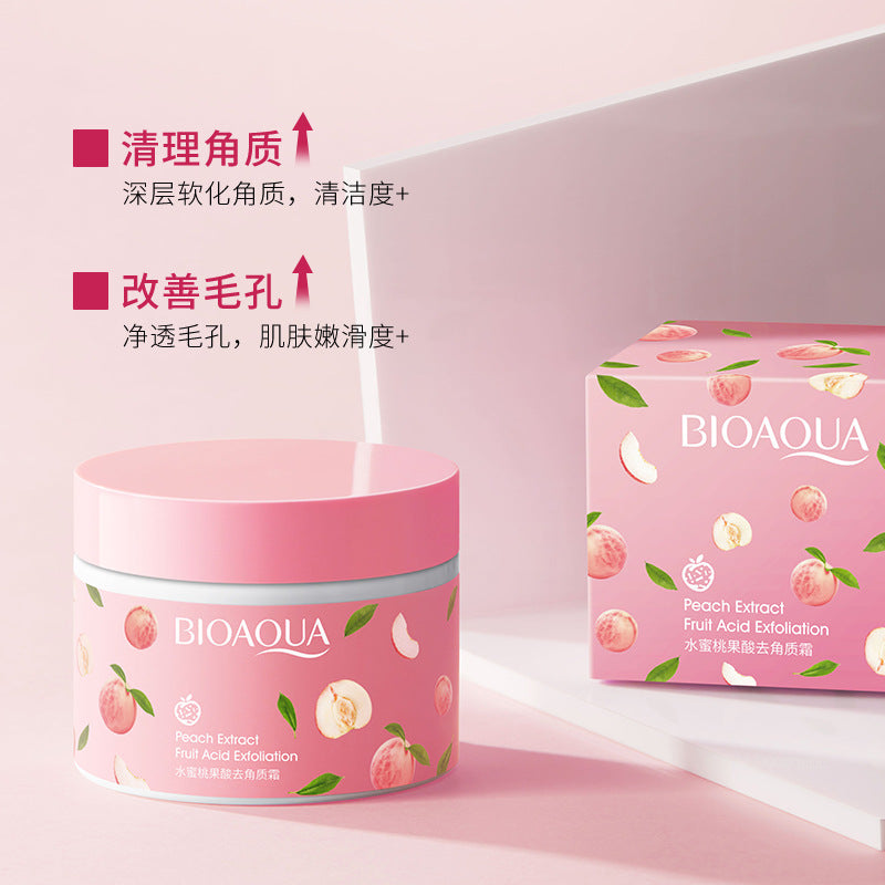 Peach Extract Fruit Acid Exfoliating Face Gel Cream