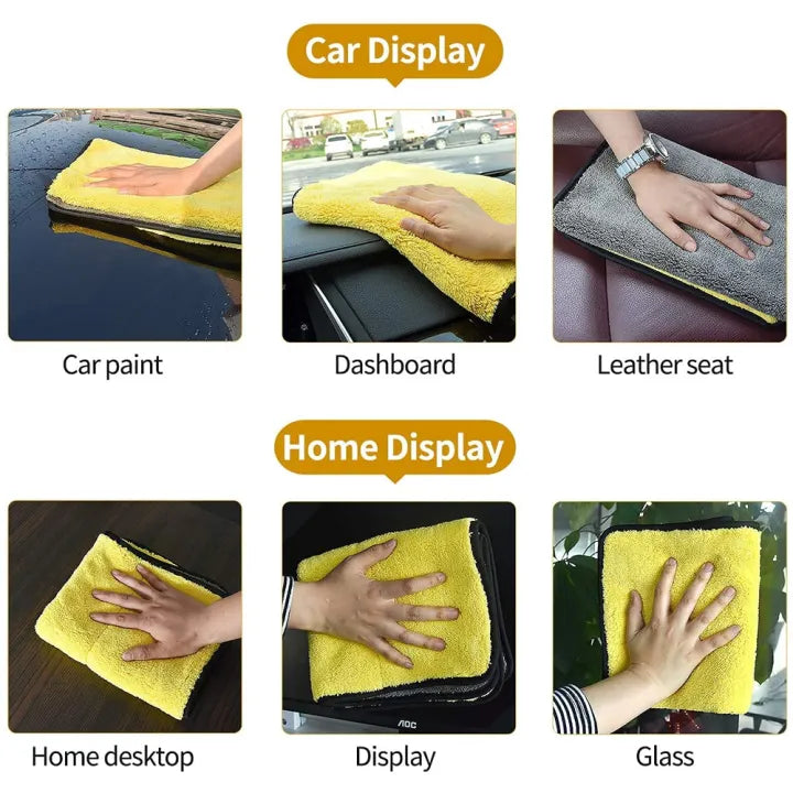 Double Side Microfiber Cloth (Pack of 2)