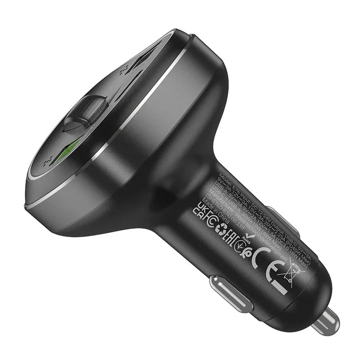 Hoco E76 Car Bluetooth FM Transmitter - Hands-Free Charger | Dubai UAE