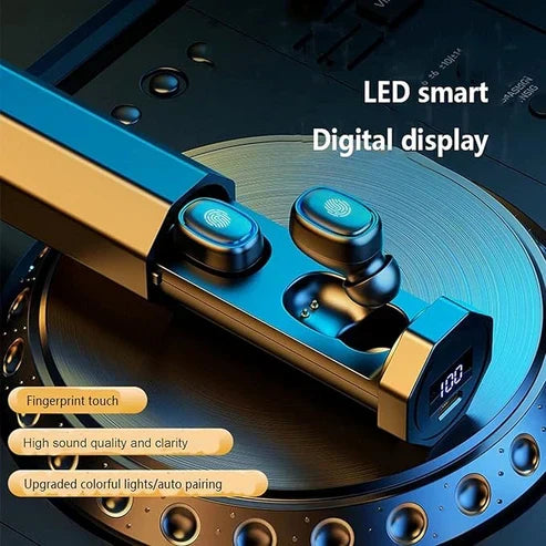 True Wireless Earbuds Digital Display - Fingerprint Touch | UAE