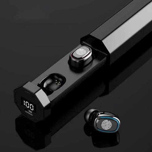 True Wireless Earbuds Digital Display - Fingerprint Touch | UAE
